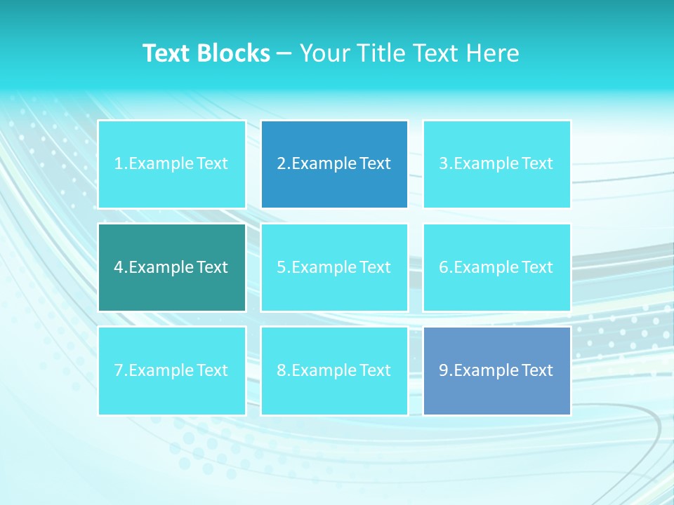 Futuristic Aqua Abstract PowerPoint Template