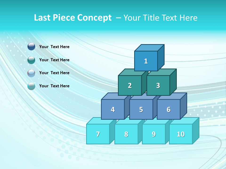 Futuristic Aqua Abstract PowerPoint Template