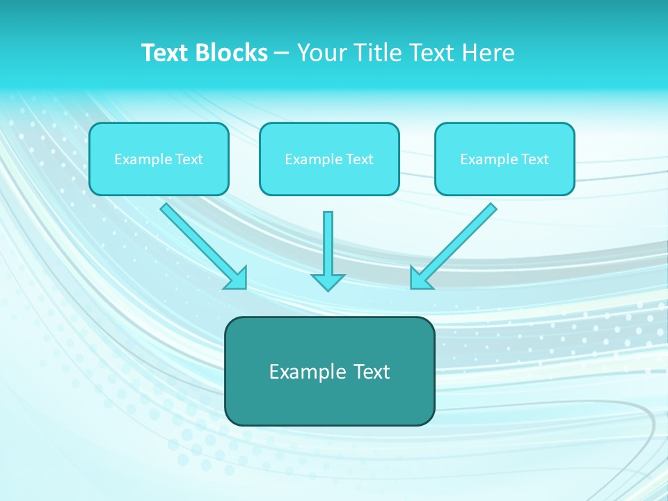 Futuristic Aqua Abstract PowerPoint Template