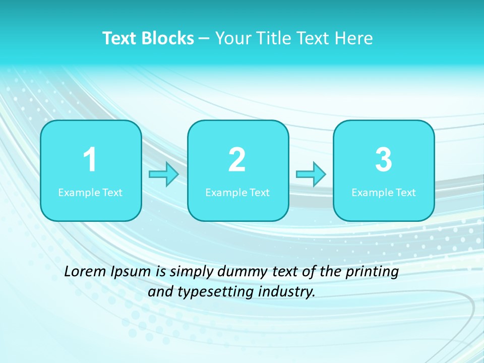 Futuristic Aqua Abstract PowerPoint Template