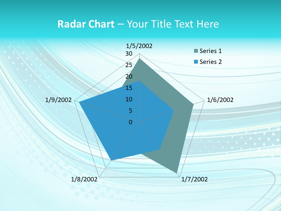 Futuristic Aqua Abstract PowerPoint Template