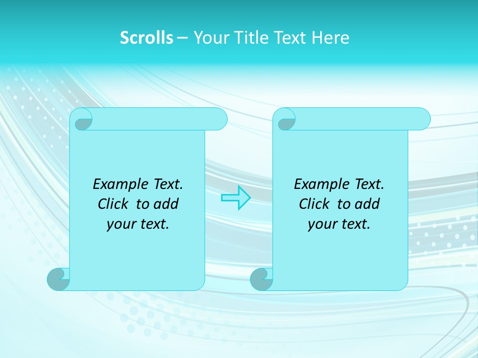Futuristic Aqua Abstract PowerPoint Template