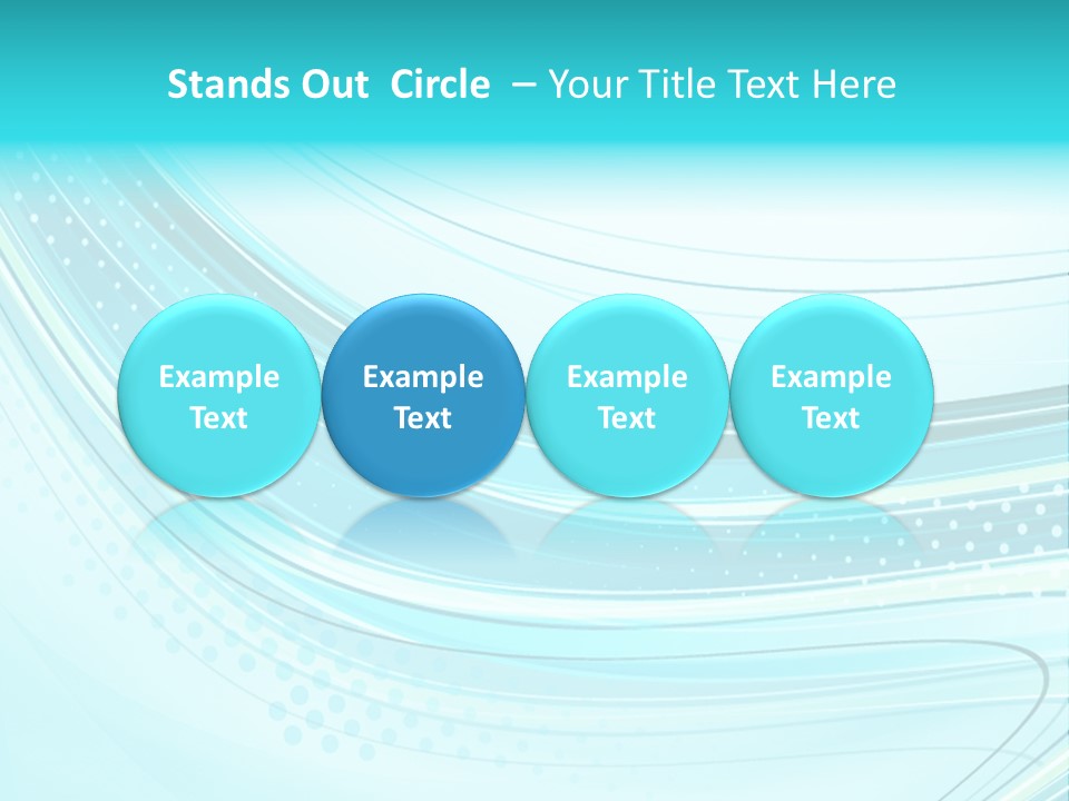 Futuristic Aqua Abstract PowerPoint Template