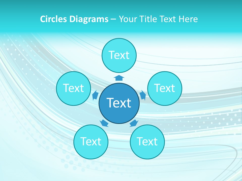 Futuristic Aqua Abstract PowerPoint Template