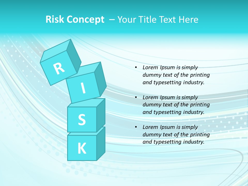 Futuristic Aqua Abstract PowerPoint Template