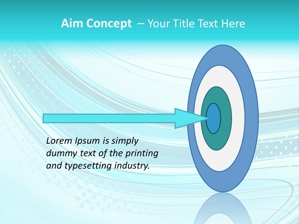 Futuristic Aqua Abstract PowerPoint Template