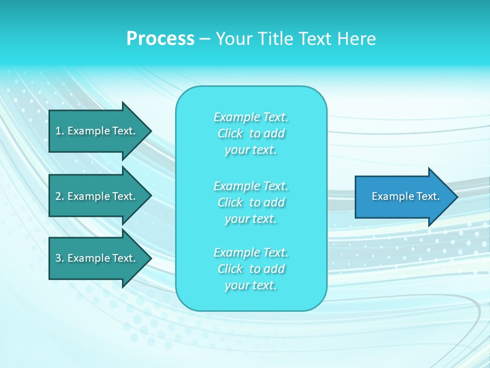 Futuristic Aqua Abstract PowerPoint Template