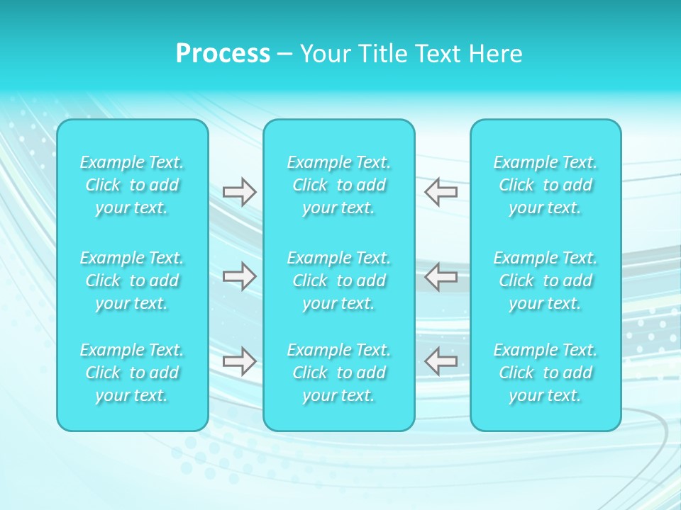 Futuristic Aqua Abstract PowerPoint Template