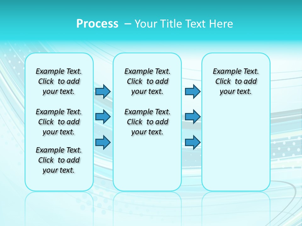 Futuristic Aqua Abstract PowerPoint Template