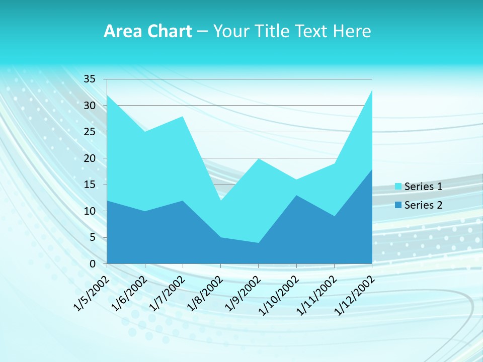 Futuristic Aqua Abstract PowerPoint Template