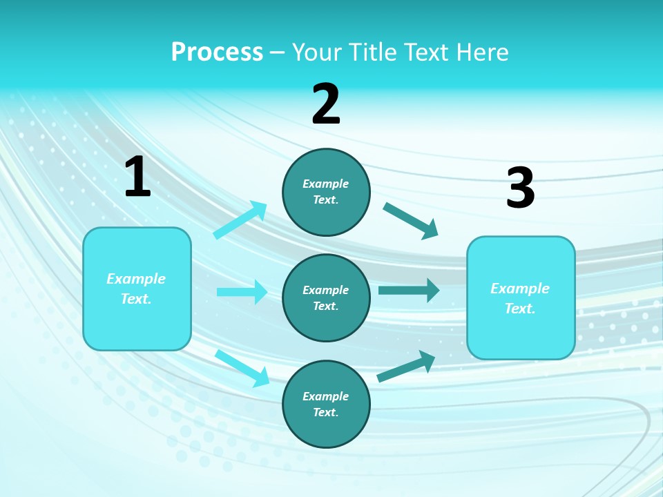 Futuristic Aqua Abstract PowerPoint Template