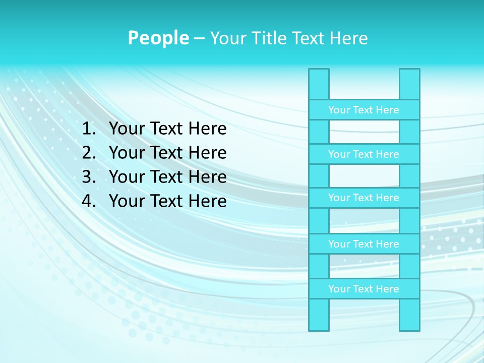 Futuristic Aqua Abstract PowerPoint Template