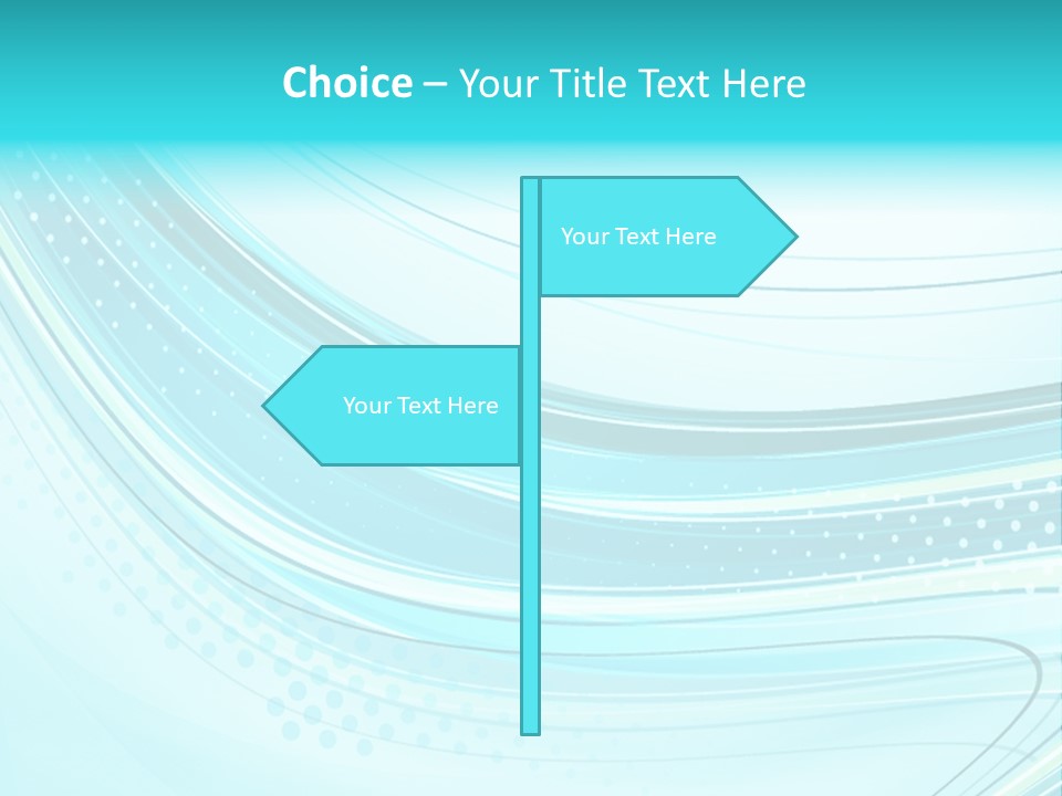 Futuristic Aqua Abstract PowerPoint Template