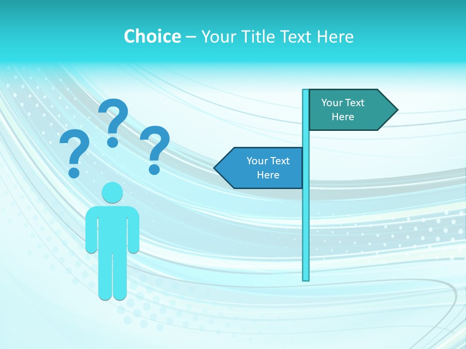 Futuristic Aqua Abstract PowerPoint Template