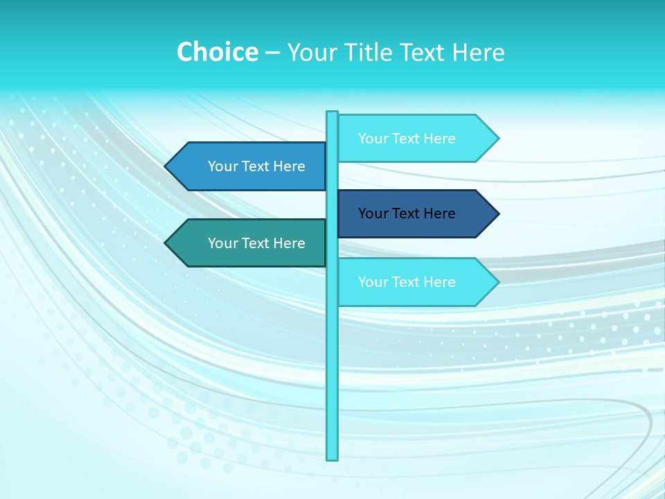 Futuristic Aqua Abstract PowerPoint Template