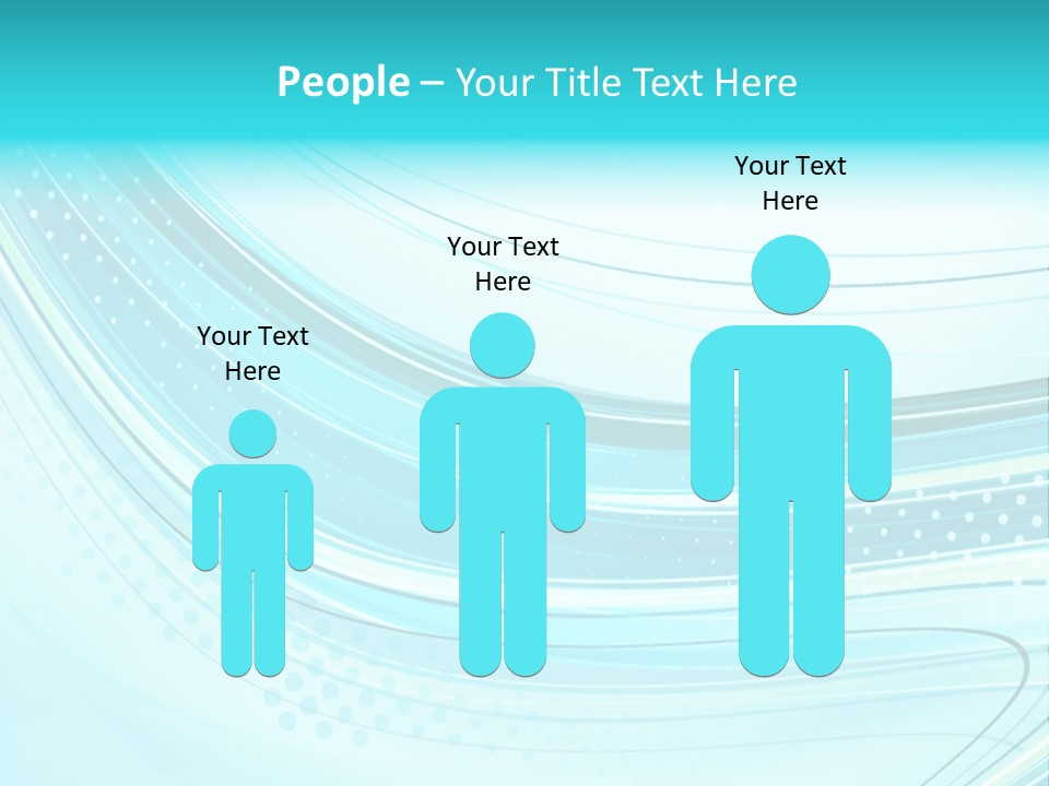 Futuristic Aqua Abstract PowerPoint Template