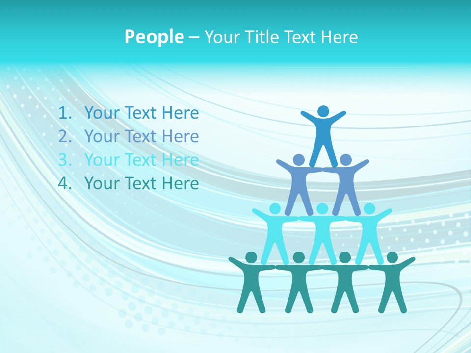Futuristic Aqua Abstract PowerPoint Template