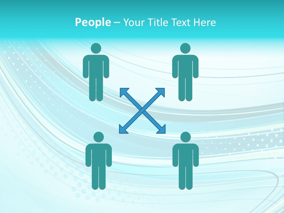 Futuristic Aqua Abstract PowerPoint Template