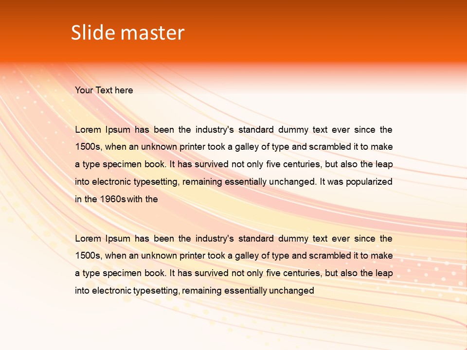 Design Modern Wave PowerPoint Template