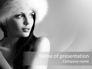 Fur Look Sensuality PowerPoint Template