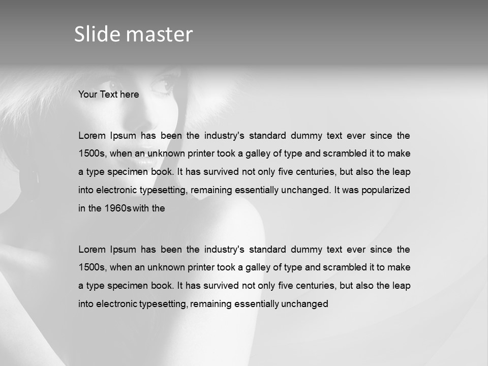 Fur Look Sensuality PowerPoint Template