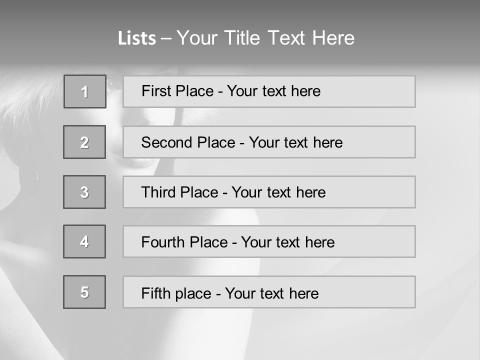 Fur Look Sensuality PowerPoint Template