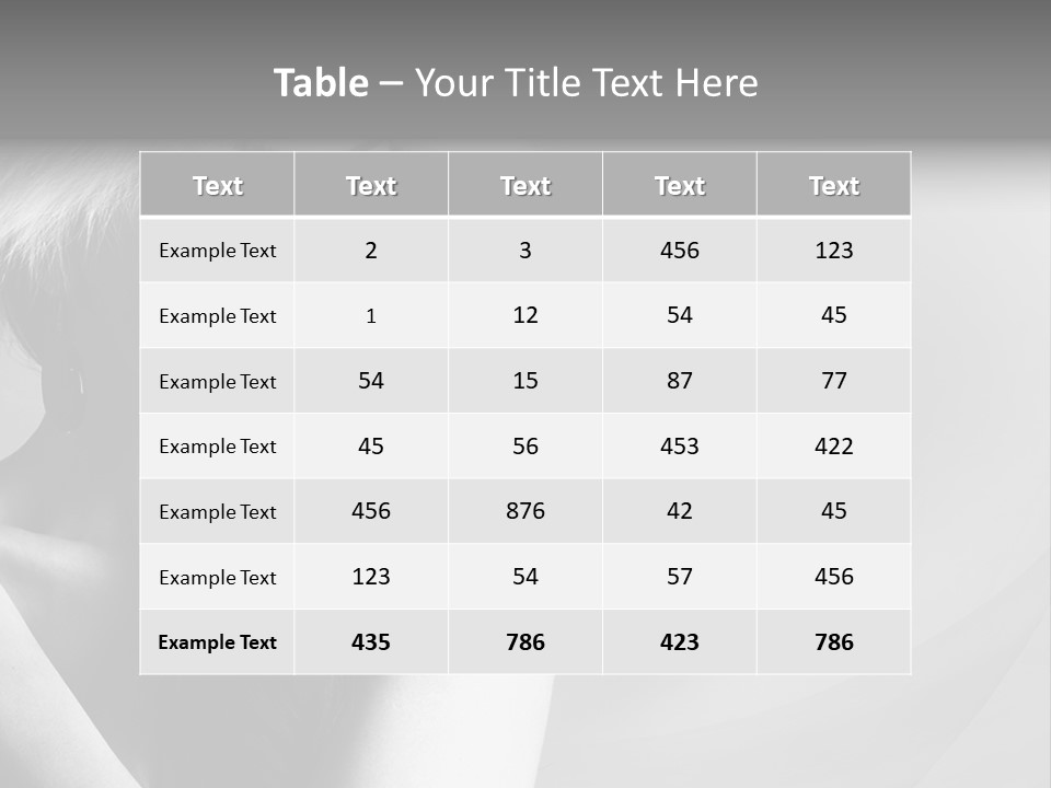 Fur Look Sensuality PowerPoint Template