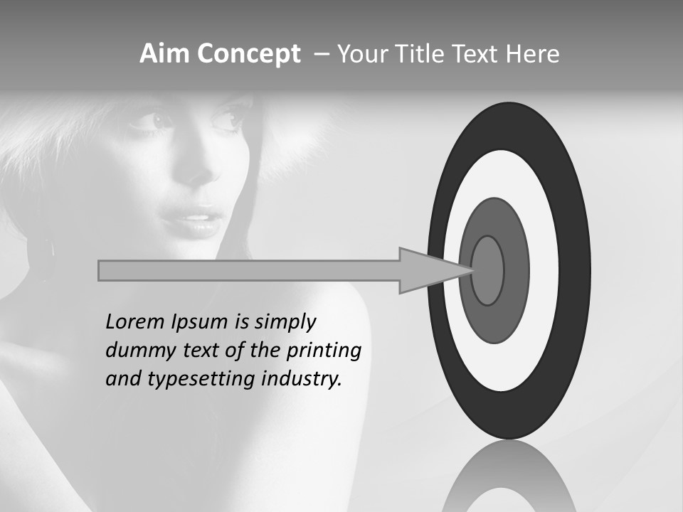 Fur Look Sensuality PowerPoint Template