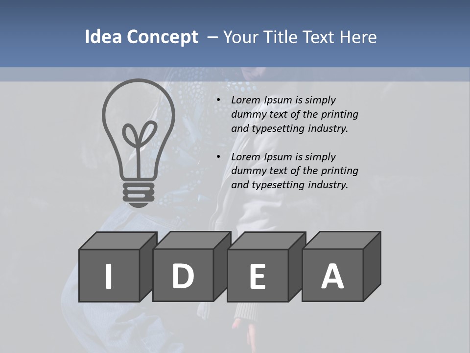 Teen Girl Emotion PowerPoint Template