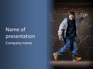 Cute Rap Caucasian PowerPoint Template