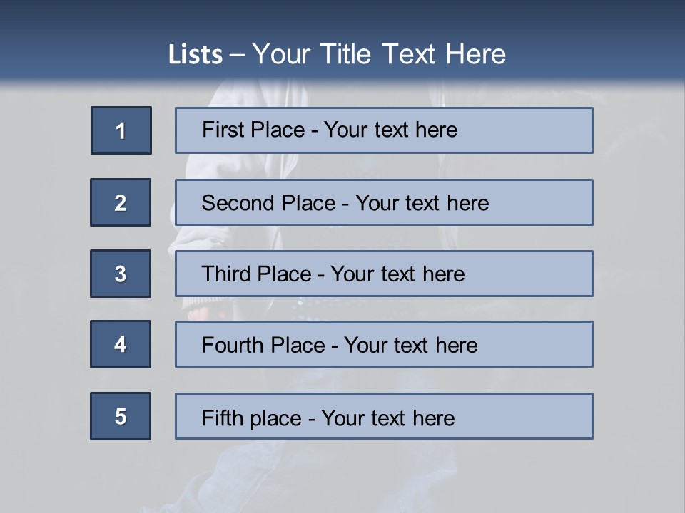 Cute Rap Caucasian PowerPoint Template