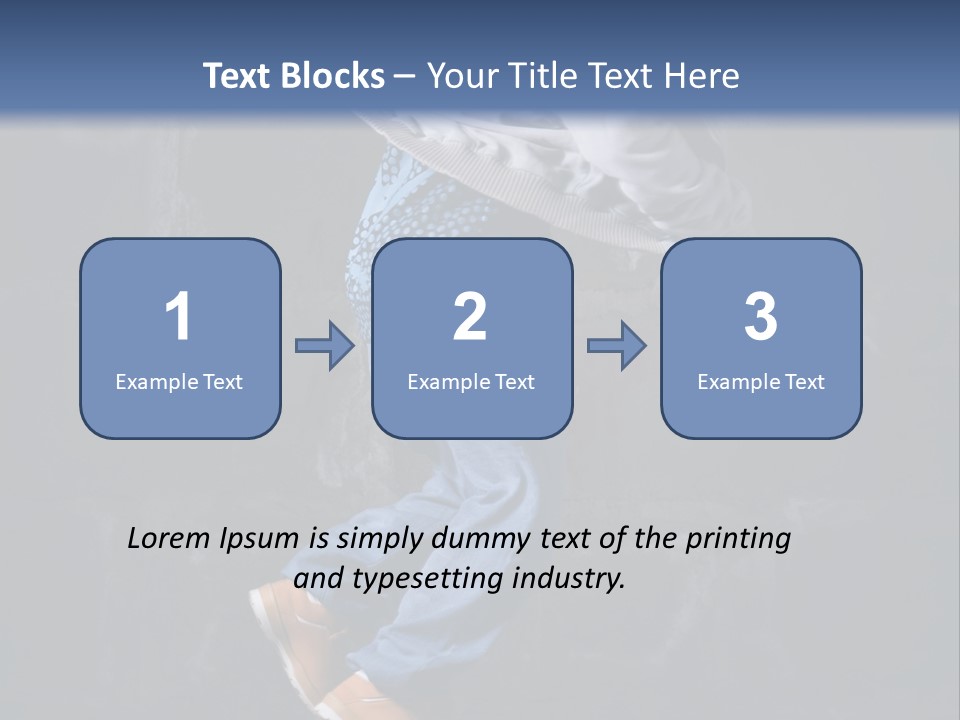 Performer Brick Woman PowerPoint Template
