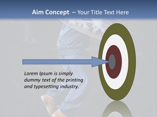 Performer Brick Woman PowerPoint Template