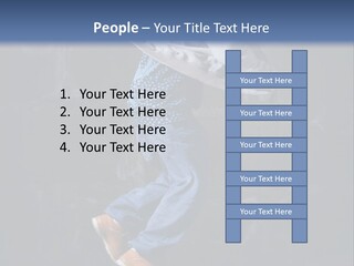 Performer Brick Woman PowerPoint Template