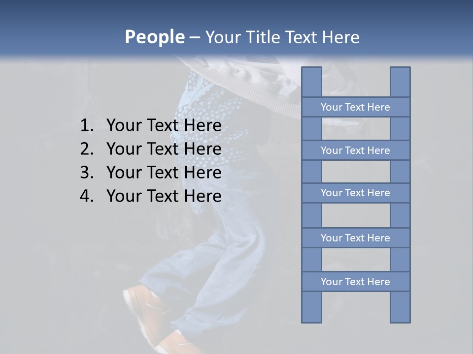 Performer Brick Woman PowerPoint Template