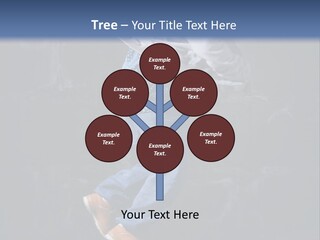 Performer Brick Woman PowerPoint Template