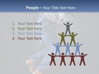 Performer Brick Woman PowerPoint Template
