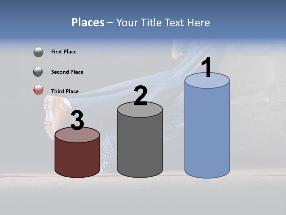 Boots Girl Emotional PowerPoint Template