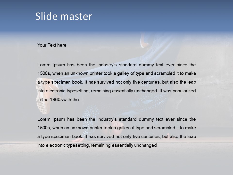 Boots Girl Emotional PowerPoint Template