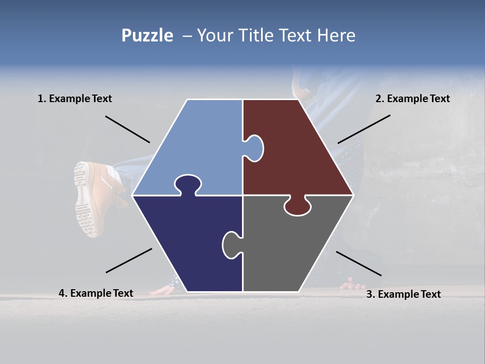 Boots Girl Emotional PowerPoint Template