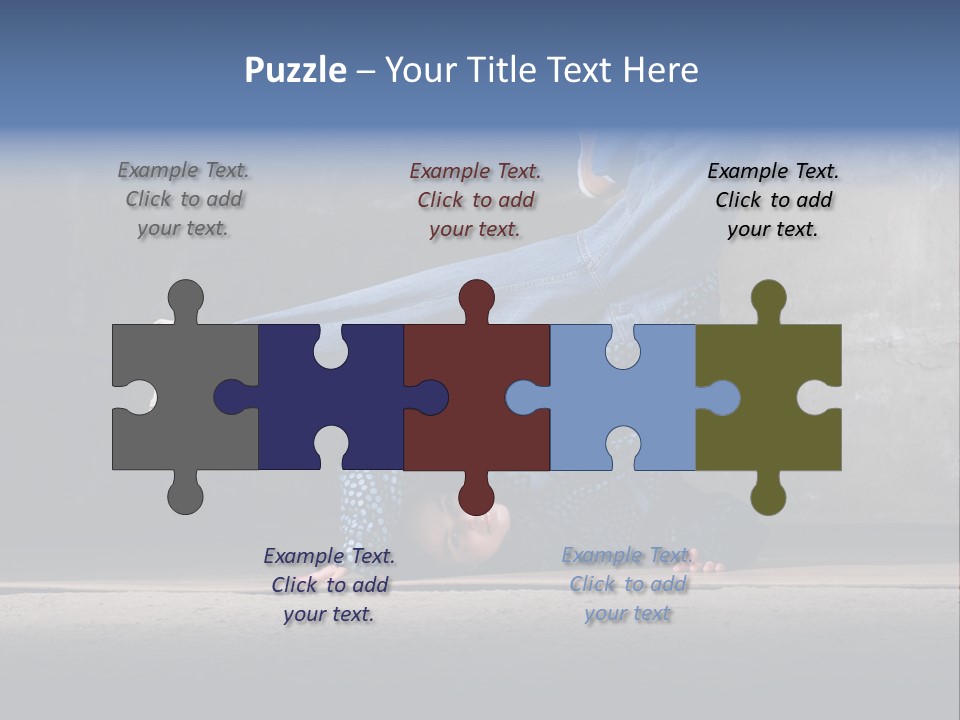 Boots Girl Emotional PowerPoint Template