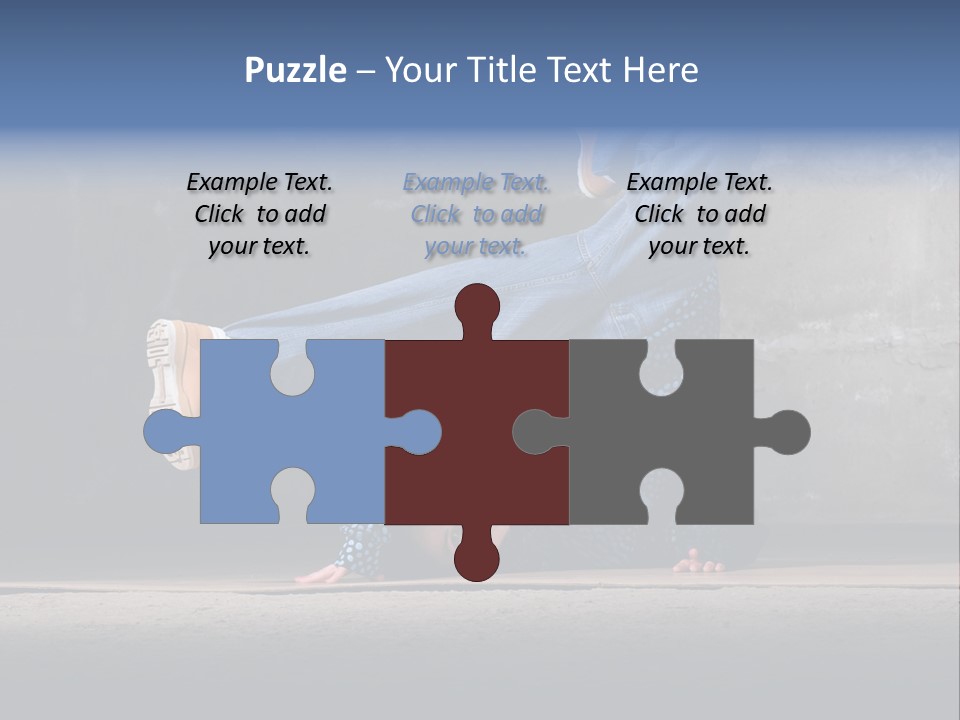 Boots Girl Emotional PowerPoint Template