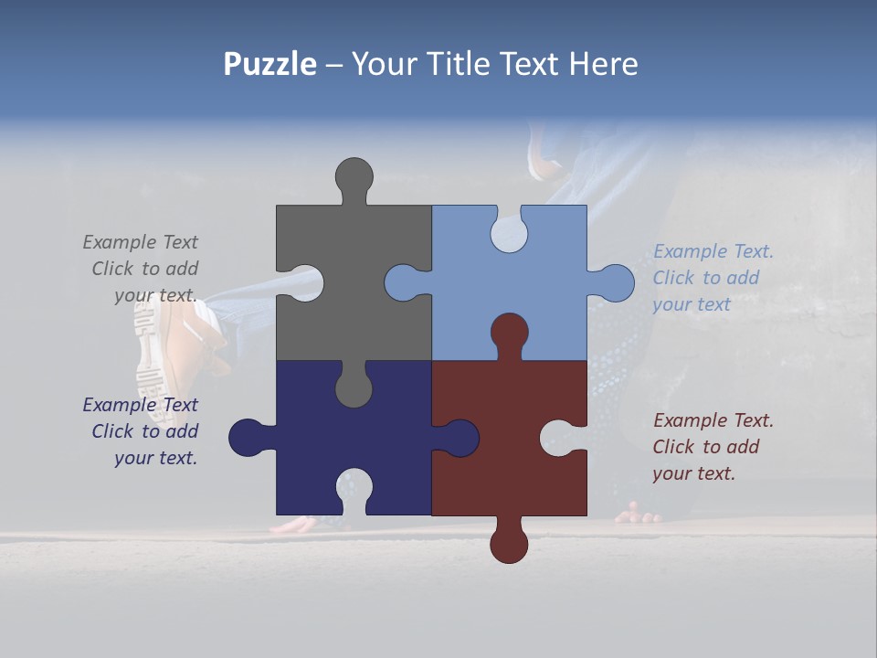 Boots Girl Emotional PowerPoint Template