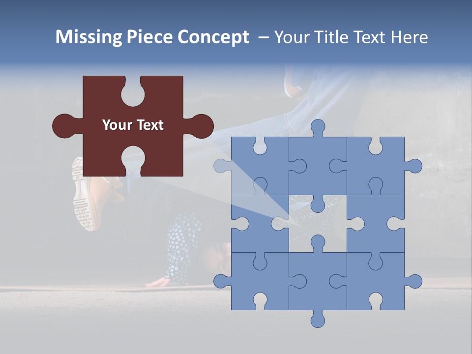 Boots Girl Emotional PowerPoint Template