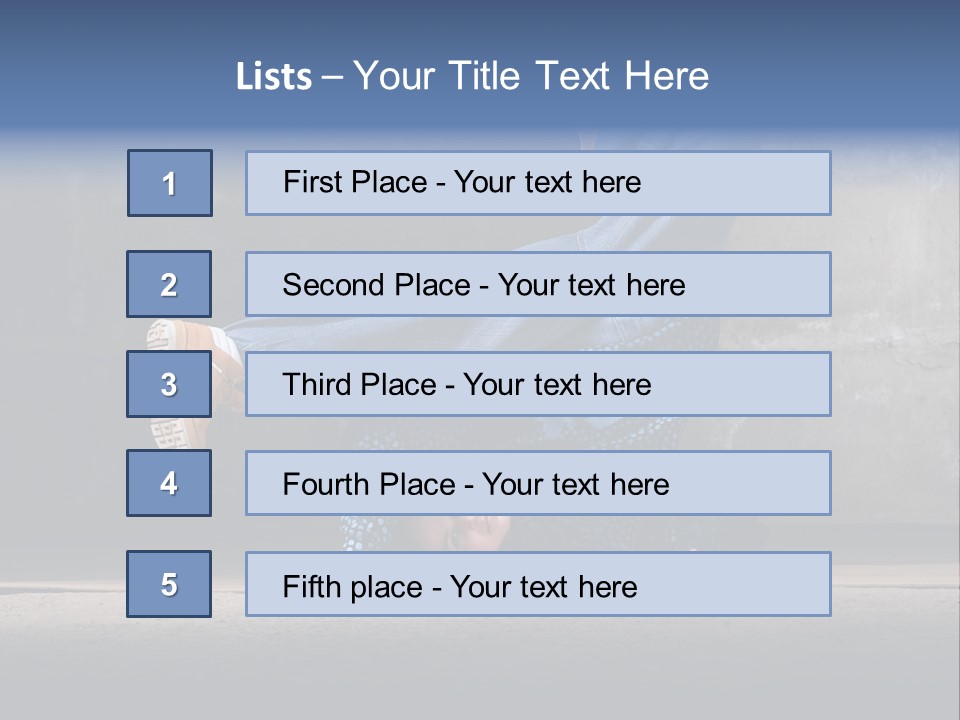 Boots Girl Emotional PowerPoint Template