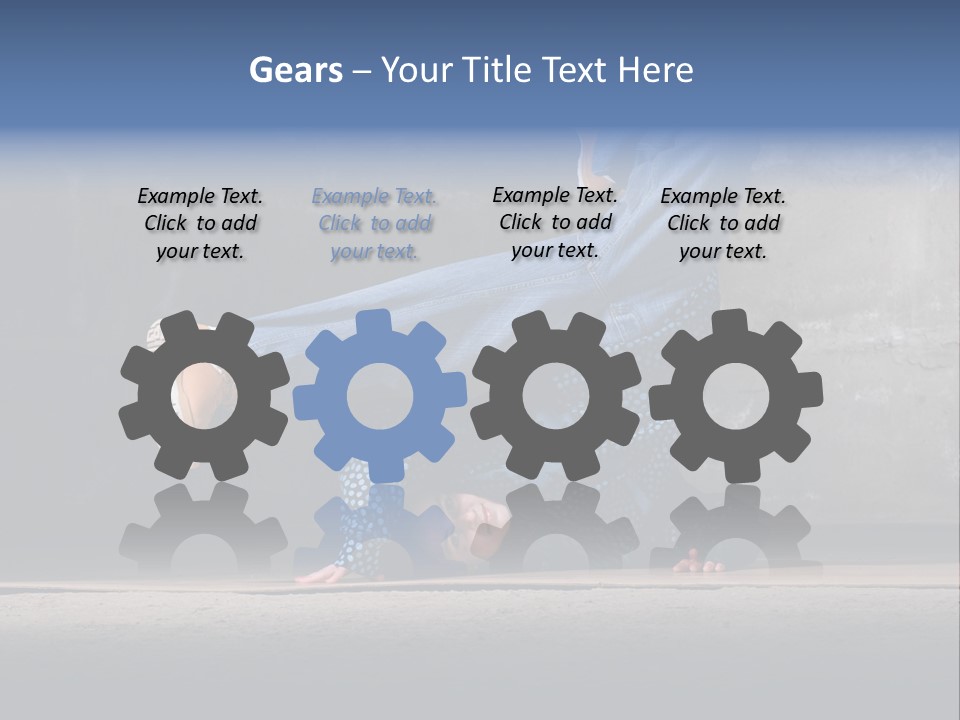 Boots Girl Emotional PowerPoint Template