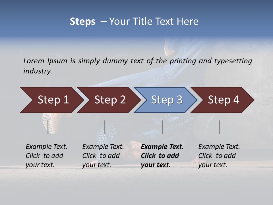 Boots Girl Emotional PowerPoint Template