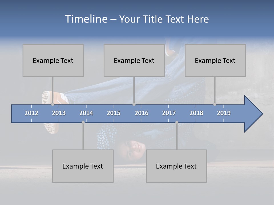 Boots Girl Emotional PowerPoint Template