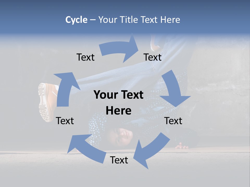 Boots Girl Emotional PowerPoint Template