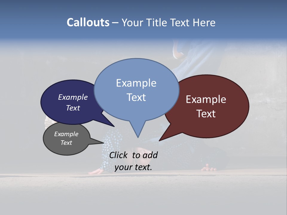 Boots Girl Emotional PowerPoint Template